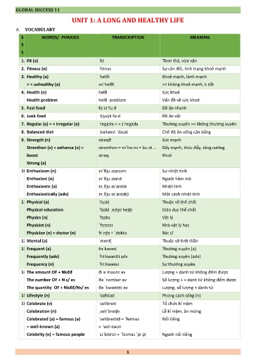 Bài tập bổ trợ 4 kĩ năng Tiếng Anh Lớp 11 Global Success - Chương trình cả năm - Năm học 2023-2024 (Có đáp án)