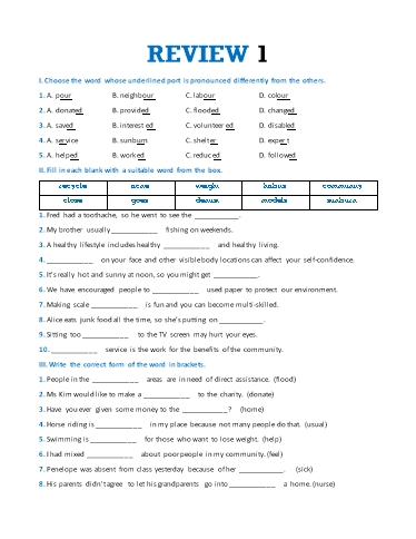 Bài tập bổ trợ Tiếng Anh Lớp 7 Global Success - Review 1: Unit 1+2+3 (Có đáp án) Bài tập bổ trợ Tiếng Anh Lớp 7 Global Success - Review 1: Unit 1+2+3 (Có đáp án)