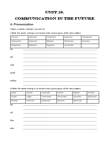 Bài tập bổ trợ Tiếng Anh Lớp 8 Global Success - Unit 10: Communication in the future (Kèm đáp án)