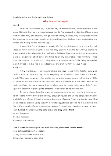 Bài tập bổ trợ Tiếng Anh Lớp 9 Global Success - Unit 11 - Phần: Reading (Có đáp án)