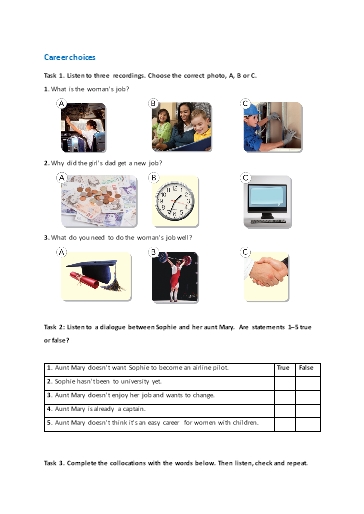 Bài tập bổ trợ Tiếng Anh Lớp 9 Global Success - Unit 12 - Phần: Listening (Có file nghe và đáp án)