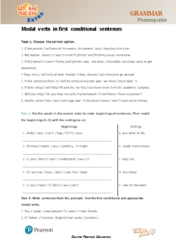 Bài tập bổ trợ Tiếng Anh Lớp 9 Global Success - Unit 3 - Phần: Grammar (Có đáp án)