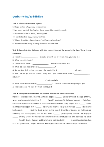 Bài tập bổ trợ Tiếng Anh Lớp 9 Global Success - Unit 6 - Phần: Grammar (Có đáp án)