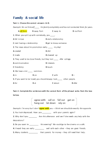 Bài tập bổ trợ Tiếng Anh Lớp 9 Global Success - Unit 6 - Phần: Vocabulary (Có đáp án)