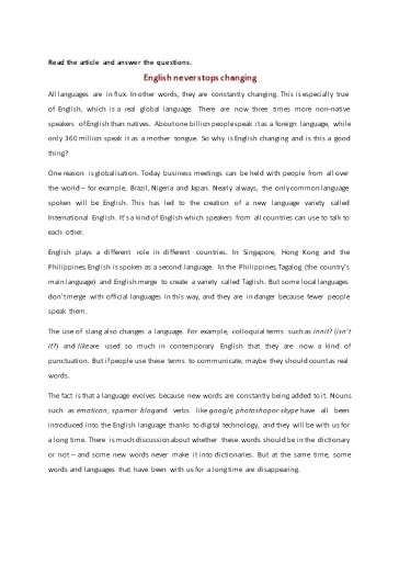 Bài tập bổ trợ Tiếng Anh Lớp 9 Global Success - Unit 9 - Phần: Reading (Có đáp án)