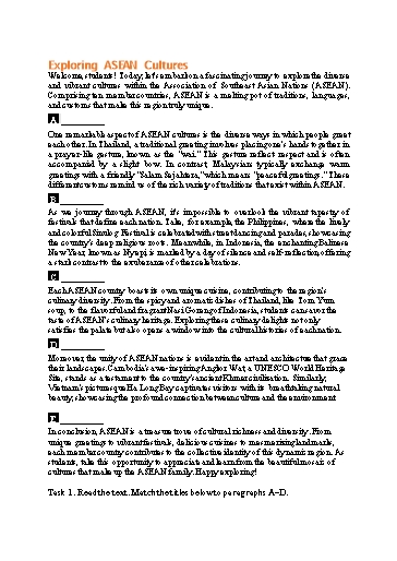 Bài tập Tiếng Anh Lớp 11 Global Success - Unit 4 - Phần: Reading (Có đáp án)