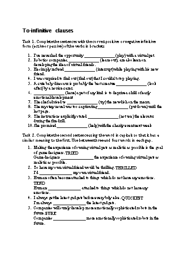 Bài tập Tiếng Anh Lớp 11 Global Success - Unit 6 - Phần: Grammar (Có đáp án)