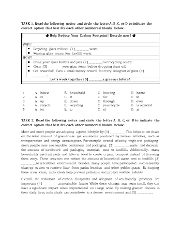 Bài tập Tiếng Anh Lớp 12 Global Success - Test 2 (Có đáp án)
