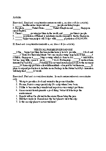 Bài tập Tiếng Anh Lớp 12 Global Success - Unit 2 - Phần: Grammar (Có đáp án)