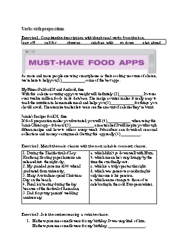 Bài tập Tiếng Anh Lớp 12 Global Success - Unit 3 - Phần: Grammar (Có đáp án)