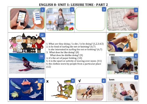 Chủ đề thi nói Tiếng Anh Lớp 8 Global Success - Unit 1-5