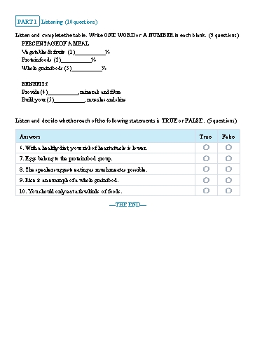 Đề luyện nghe học kì 2 Tiếng Anh Lớp 7 Global Success - Đề 4 (Có file nghe và đáp án)