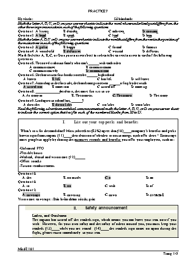Đề luyện tập Tiếng Anh Lớp 11 Global Success theo form 2025 - Đề 7 (Có đáp án)