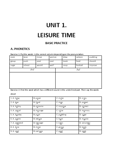 Luyện tập tăng cường cơ bản và nâng cao Tiếng Anh Lớp 8 Global Success - Chương trình học kì 1