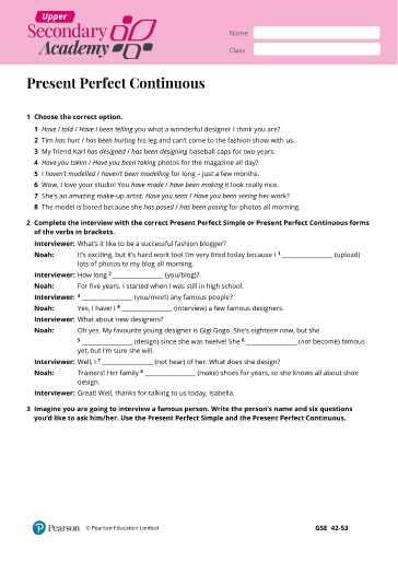 Ngữ pháp Tiếng Anh Lớp 11 Global Success - Present perfect continuous (Có đáp án)