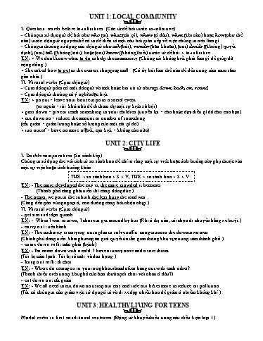 Tổng hợp ngữ pháp Tiếng Anh Lớp 9 Global Success