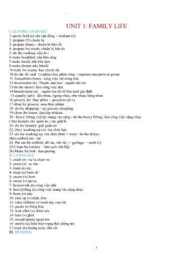 Tổng hợp từ vựng Tiếng Anh Lớp 10 Global Success