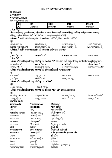 Bài tập bổ trợ Tiếng Anh Lớp 6 Global Success - Unit 1: My new school (Có file nghe và đáp án) Bài tập bổ trợ Tiếng Anh Lớp 6 Global Success - Unit 1: My new school (Có file nghe và đáp án)