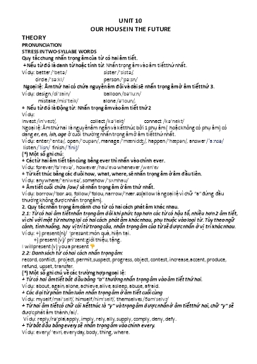 Bài tập bổ trợ Tiếng Anh Lớp 6 Global Success - Unit 10: Our house in the future (Có file nghe và đáp án) Bài tập bổ trợ Tiếng Anh Lớp 6 Global Success - Unit 10: Our house in the future (Có file nghe và đáp án)