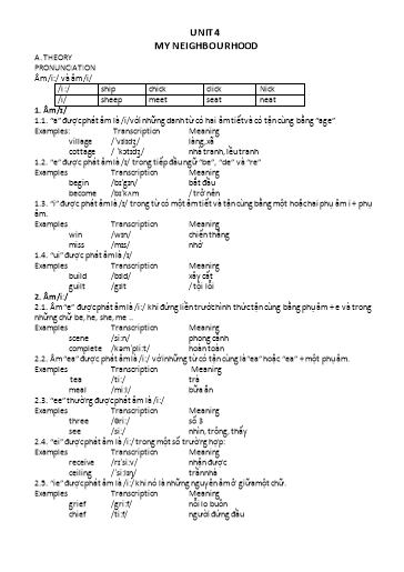 Bài tập bổ trợ Tiếng Anh Lớp 6 Global Success - Unit 4: My neighbourhood (Có file nghe và đáp án) Bài tập bổ trợ Tiếng Anh Lớp 6 Global Success - Unit 4: My neighbourhood (Có file nghe và đáp án)
