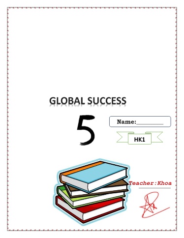 Luyện viết Tiếng Anh Lớp 5 Global Success - Chương trình học kì 1