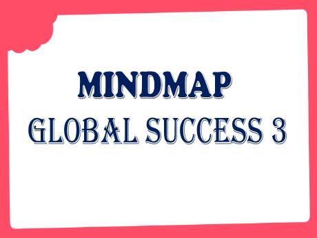 Sơ đồ tư duy Tiếng Anh Lớp 3 Global Success - Chương trình học kì 1