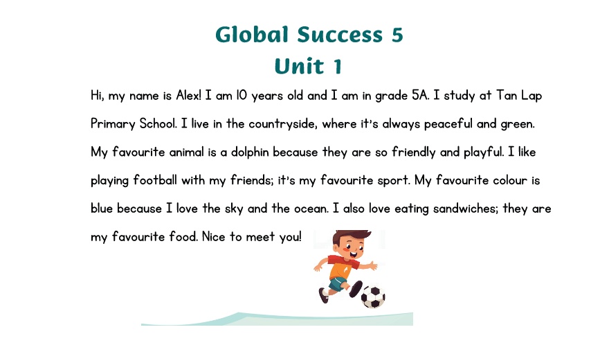 Thuyết trình Tiếng Anh Lớp 5 Global Success theo Unit Thuyết trình Tiếng Anh Lớp 5 Global Success theo Unit