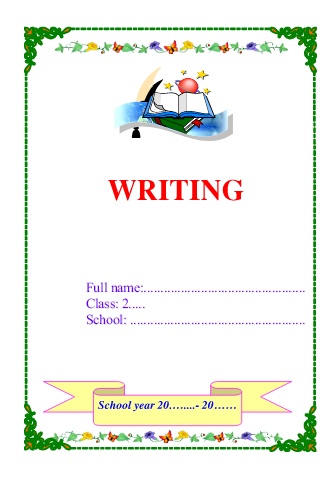 Luyện viết Tiếng Anh 2 Global Success